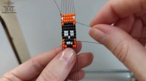 Мастер-класс Браслет из Бисера на Станке/Плетём браслет леской/Beaded Bracelet for Halloween