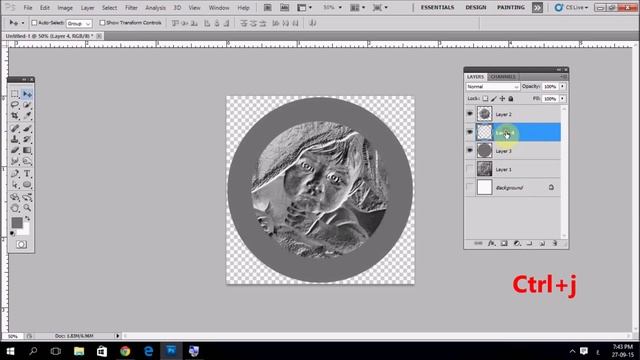 How to make custom gold coin - Photoshop Tutorial
