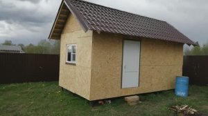 Каркасная баня. Перед внешней обшивкой.