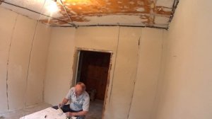 Правильная штукатурка очень кривых стен. Штукатурка на глину (известь)