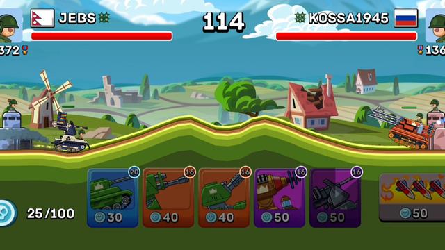 Hills Of Steel : All 24 Tanks Battle смотреть онлайн