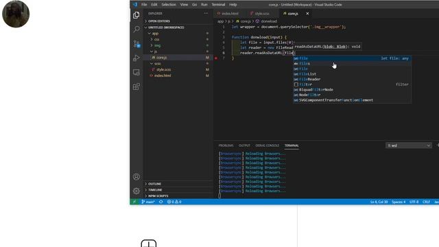 Считываем файлы с file type input JS FileReader | instaClone смотреть онлайн