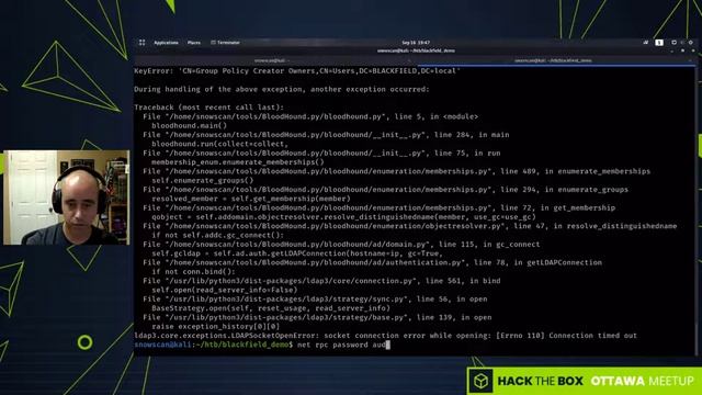 BLACKFIELD Walkthrough with Snowscan