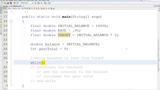 Java while Loop
