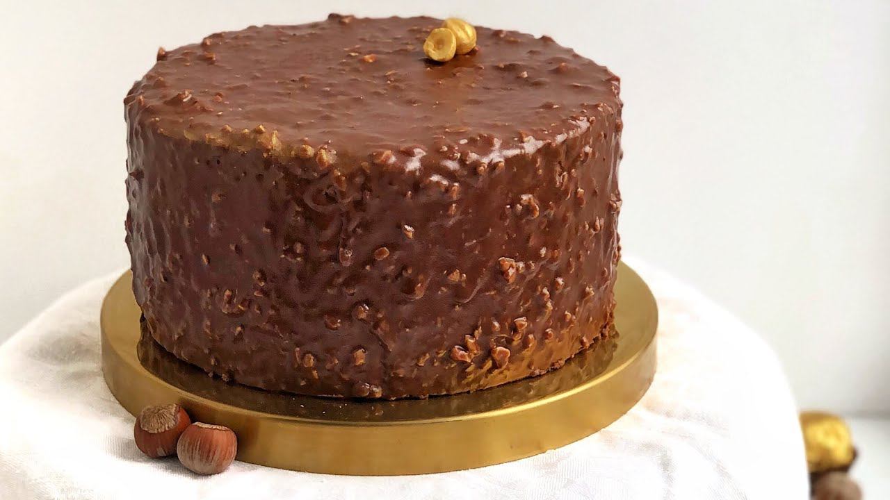 Шоколадно-ореховый торт Ферреро смотреть онлайн