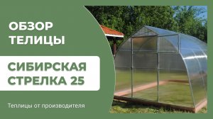 Сибирская Стрелка 25 - обзор теплицы