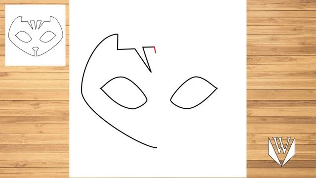 How to draw Catboy logo Step by step, Easy Draw | Free Download Coloring Page смотреть онлайн