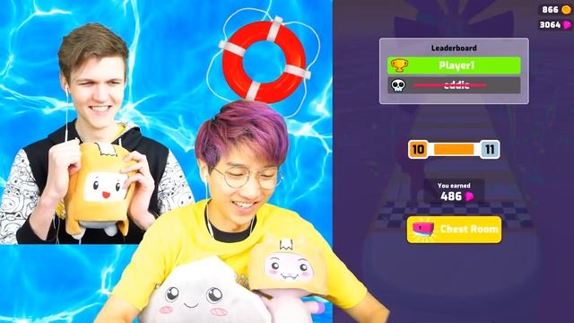 Can We Go NOOB vs PRO vs HACKER In FUN RACE 3D!? (FUNNIEST APP GAME EVER!) смотреть онлайн