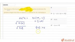 The domain of the function` f(x)=(sec^(-1)x)/(sqrt(x-[x]))` , where [x] denotes the