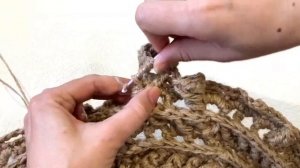 Бесплатный МК ковер из джута Улита 19 ряд. Free master class carpet made of jute Julitta 19 row