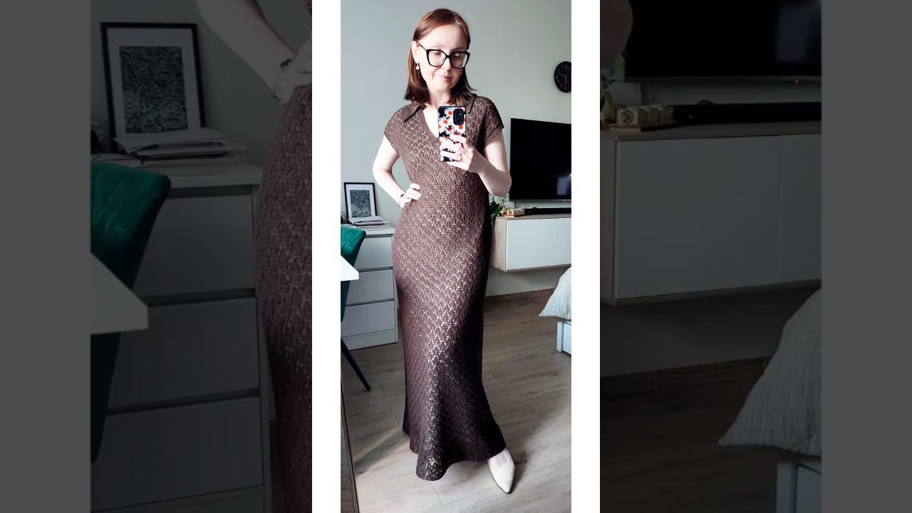 Ажурное платье по мк Романтика