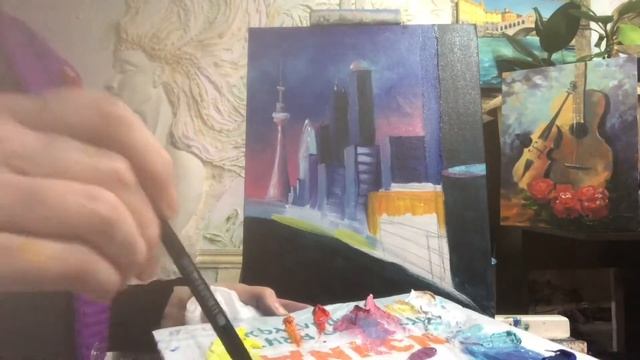 МК ЖИВОПИСЬ Ночной Токио смотреть онлайн