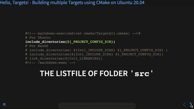 Hello, Targets! Building multiple Targets using CMake on Ubuntu 20.04 "basic_124" смотреть онлайн