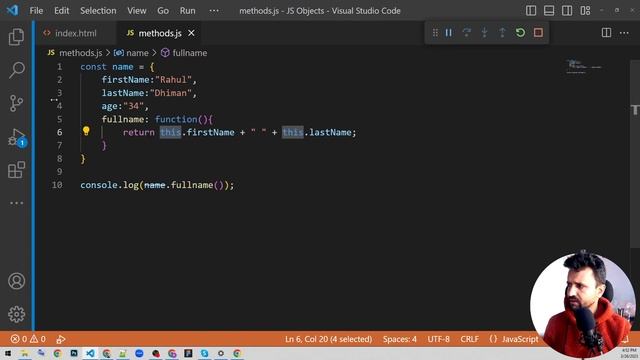 Javascript  #34 Object  Methods Basics to Advanced
