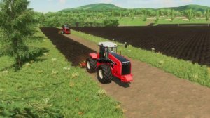 Farming Simulator 22 Карта Сосновка. Два больших трактора RSM 2375 разрабатывают поля.