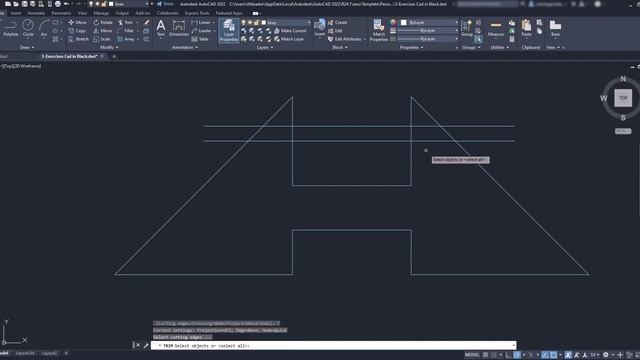 Autocad - TRIM and Extend (New Update in Autocad 2021)