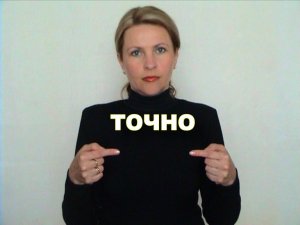 ЖЕСТОВЫЙ ЯЗЫК. СЛОВАРЬ. Точно