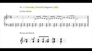 Stravinsky's First Composition: Tarentella (1898)