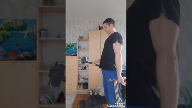 Тренировка предплечий кувалдой 6 кг