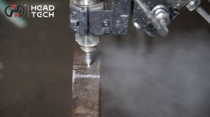 HEAD WATERJET — гидроабразивная резка стали толщиной 270 мм: испытание