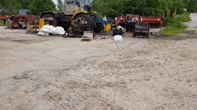 ХТЗ Т-150 "RUDY" отмываем мотор, замена сцепления, устанавливаем двигатель. РАБОТАЮ НА Terrion 3180 смотреть онлайн