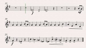 "Вроде марша" Д.Шостакович  - видео-минусовка и ноты для саксофона-альта, темп 60