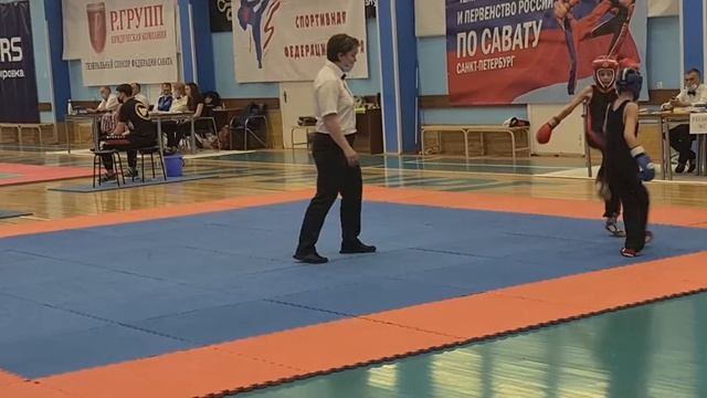 Умрихин Егор (Синий угол), ПФ, Первенство России по Савату. апрель 2021г. смотреть онлайн