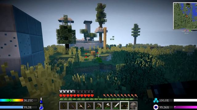 Майнкрафт 1.7.10, сборка космические приключение №2 смотреть онлайн