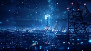 Ночной Снежный Город - Wallpaper Engine.