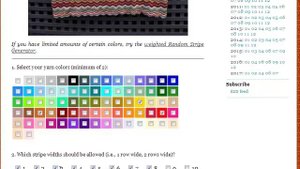 Генератор полос в помощь вязальщице