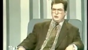 Сергей Мавроди и Влад Листьев на ток шоу "Тема" 1993 год