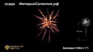 ОС 8880 Анталия (1,1"х100 залпов) www.isalutov.ru тел.: 8908 992-43-53 / 89146649499