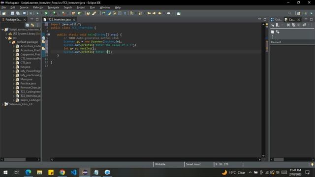 TCS Java Coding Interview 2023 , CTC : 8.3 LPA , Important Java coding Interview questions in 2023