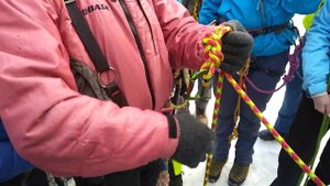 Горная Школа. Как завязать регулируемые усы самостраховки на системе