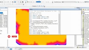 Euclidean distance in arcpy/ python