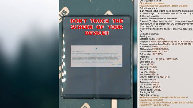 How to Bypass MDM Lock on Samsung Galaxy Fold5 _ Using Octoplus Samsung Software (720p60fps)