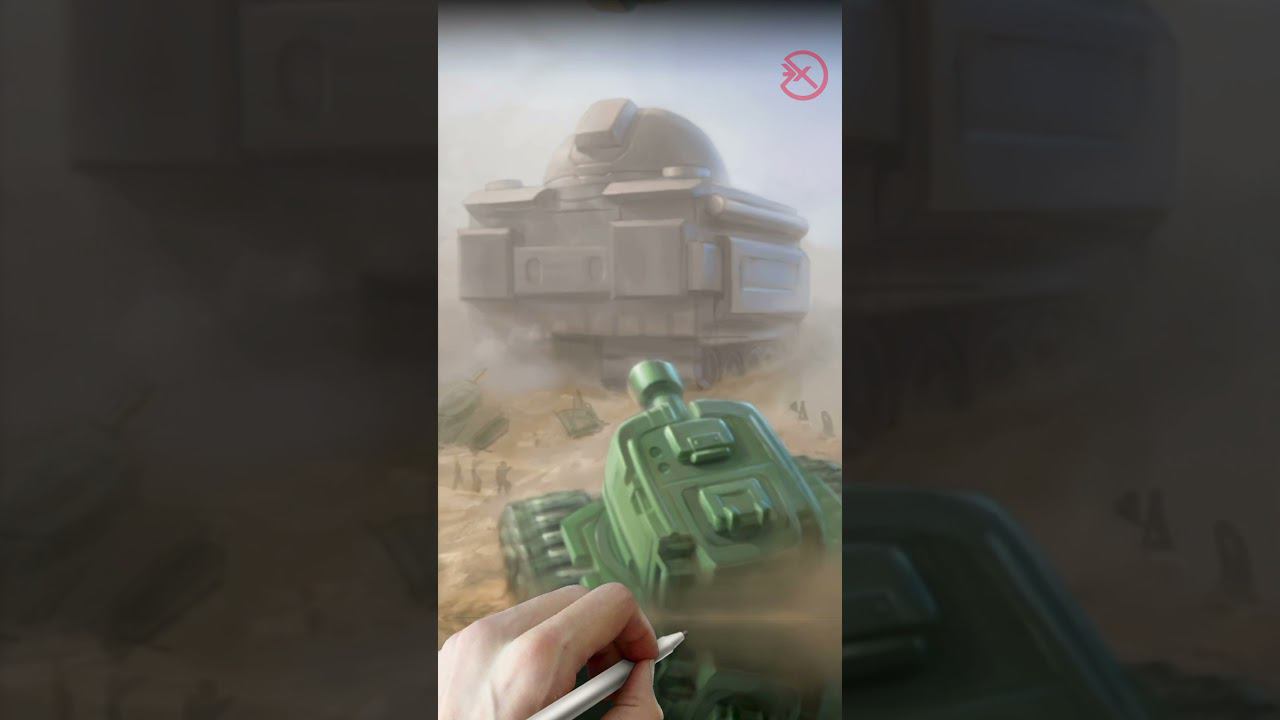 How to Draw a Tank #shorts #tanks #howtodrawtank #какнарисоватьтанк #echofreeart