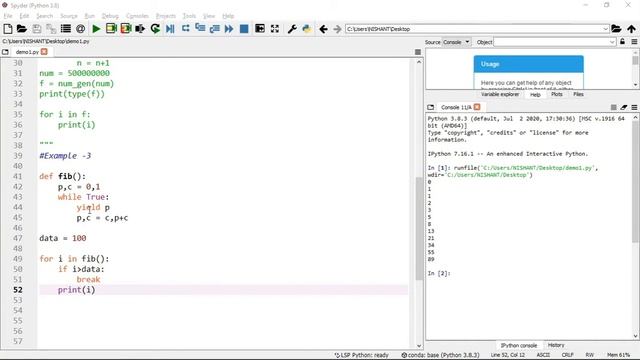 Lecture - 18 - Python Generator's Performance Messure|Python Intermediate|Python in hindi|Functions