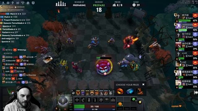 dota auto chess - monks and demon-hunters combo against Chinese players - queen gameplay autochess смотреть онлайн