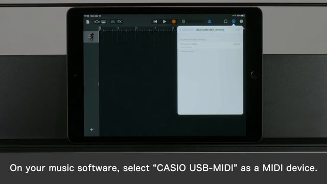 Casiotone usage as a MIDI Keyboard  CASIO