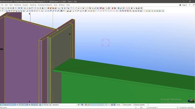 Steel Structure design _ Session (12-1) _ Tekla Structure drawing смотреть онлайн