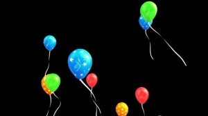 Воздушные шарики летящие вверх футаж на черном фоне