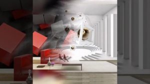 Необычные 3D обои абстракция и туннели. Фотообои. Расширяем пространство