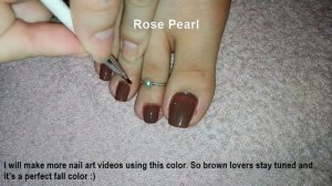 Chocolate Brown Nail Polish- Fall Pedicure Nail Colors- Fall Toe Nails (Requested) | Rose Pearl