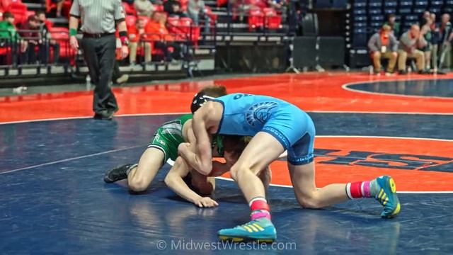 106 1A – Kyler Hahn {G} of Seneca IL vs. Dylan Eimer {R} of Stanford Olympia IL смотреть онлайн
