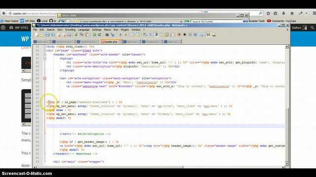 Conditional Nav Menu in WordPress Theme смотреть онлайн