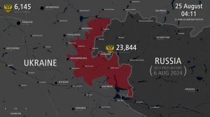 Карта наступления на Покровск -каждый день  с 6 августа по 10 сентября 2024 года