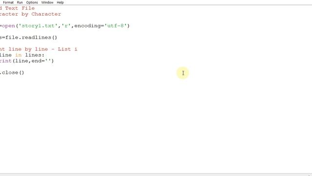 Python | Read File - Character Wise, Word Wise and Line Wise with Count of Characters, Words & Line
