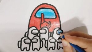 Как нарисовать героев игры Амонг Ас | Раскраска для детей