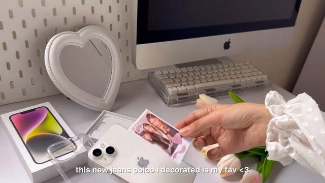 unboxing iPhone 14 starlight ???camera test, setup, what’s on my phone смотреть онлайн